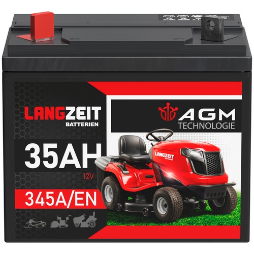 Rasentraktor batterie 12v 35ah - 12v,
