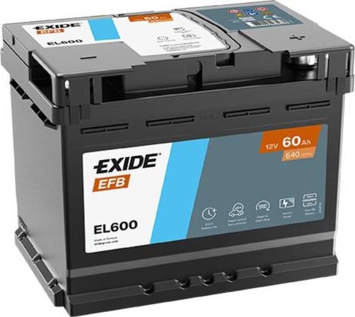 Exide el600 start stop - el600, 12v
