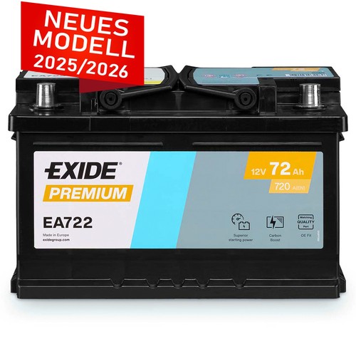 Exide autobatterie 72ah 12v - exide,