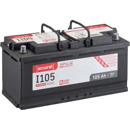 Agm autobatterie 105ah 12v - agm,