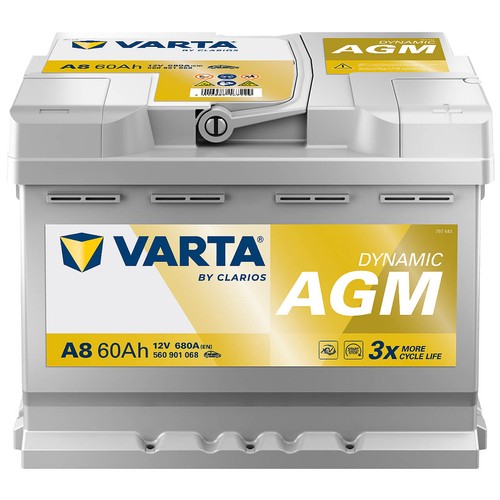 Varta dynamic agm 12v 60ah - a8,