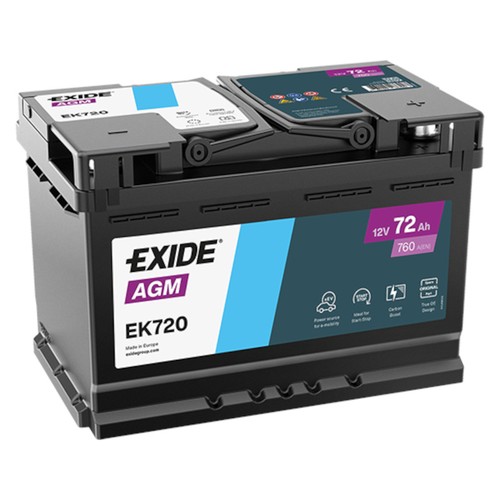 Exide ek720 agm batterie - exide, agm-batterie