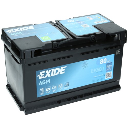 Autobatterie exide ek800 80ah - ek800,