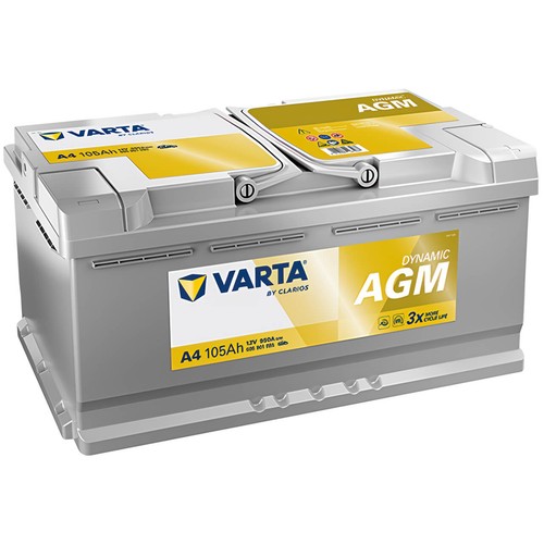 Varta dynamic agm 12v 105ah - agm,