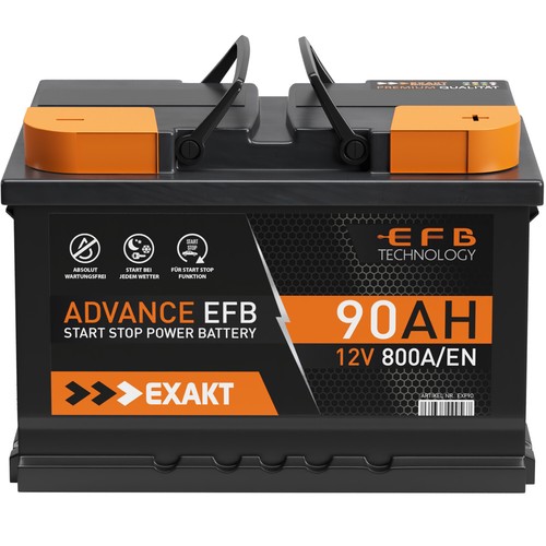 Exakt efb autobatterie - efb, 90ah