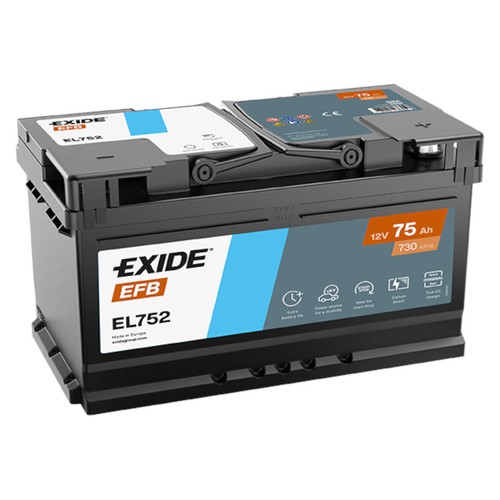 Exide el752 efb autobatterie - efb,