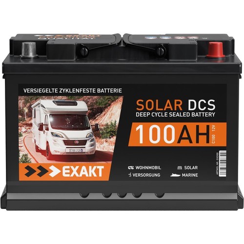 Solarbatterie 100ah 12v exakt - 100ah,