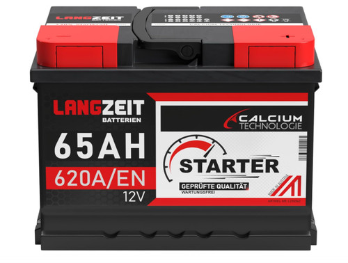 Langzeit autobatterie 65ah 12v - 65ah,