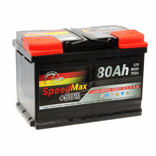 Autobatterie 12v 80ah 750a - 80ah, 750a/en